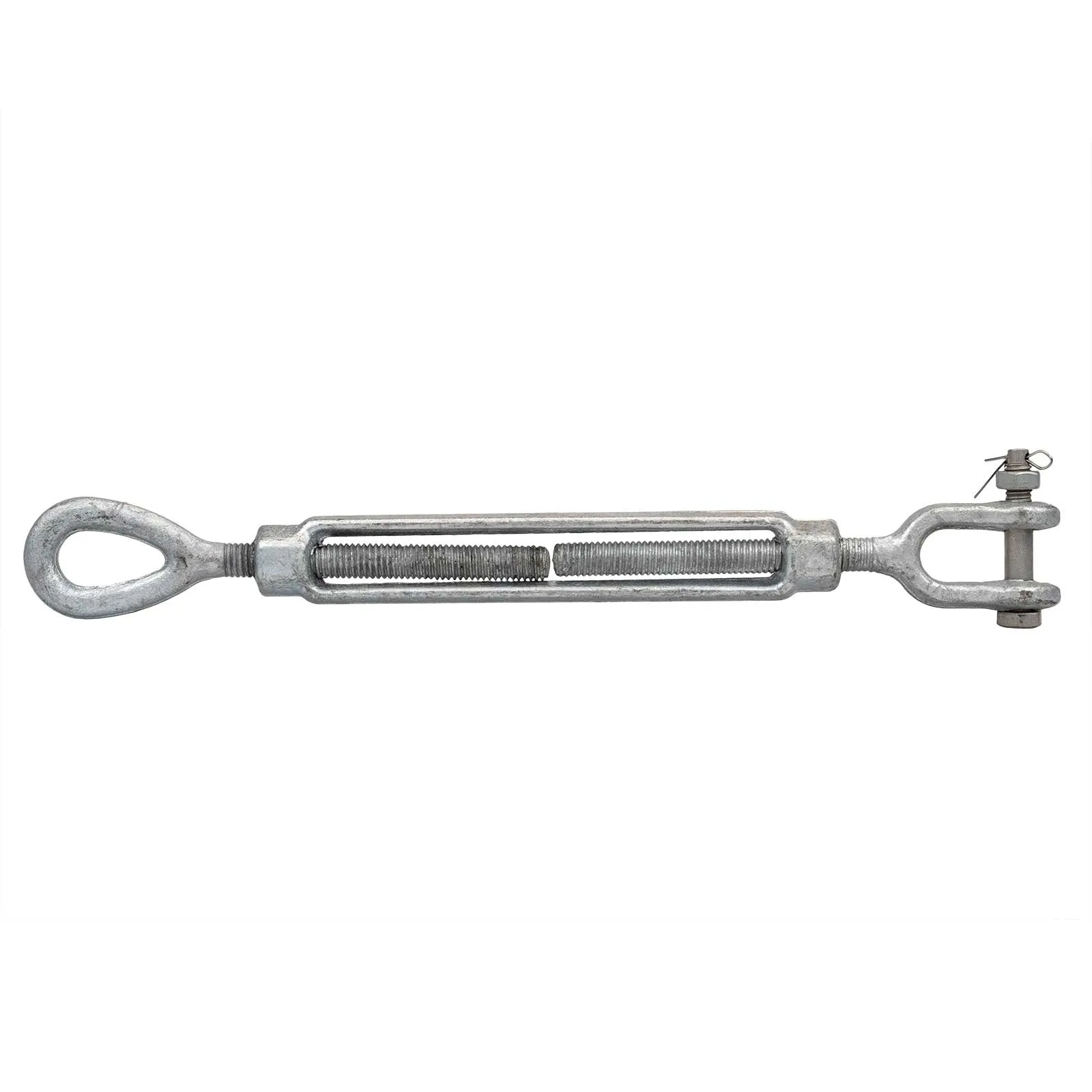 1" x 24" Jaw & Eye Galvanized Turnbuckle