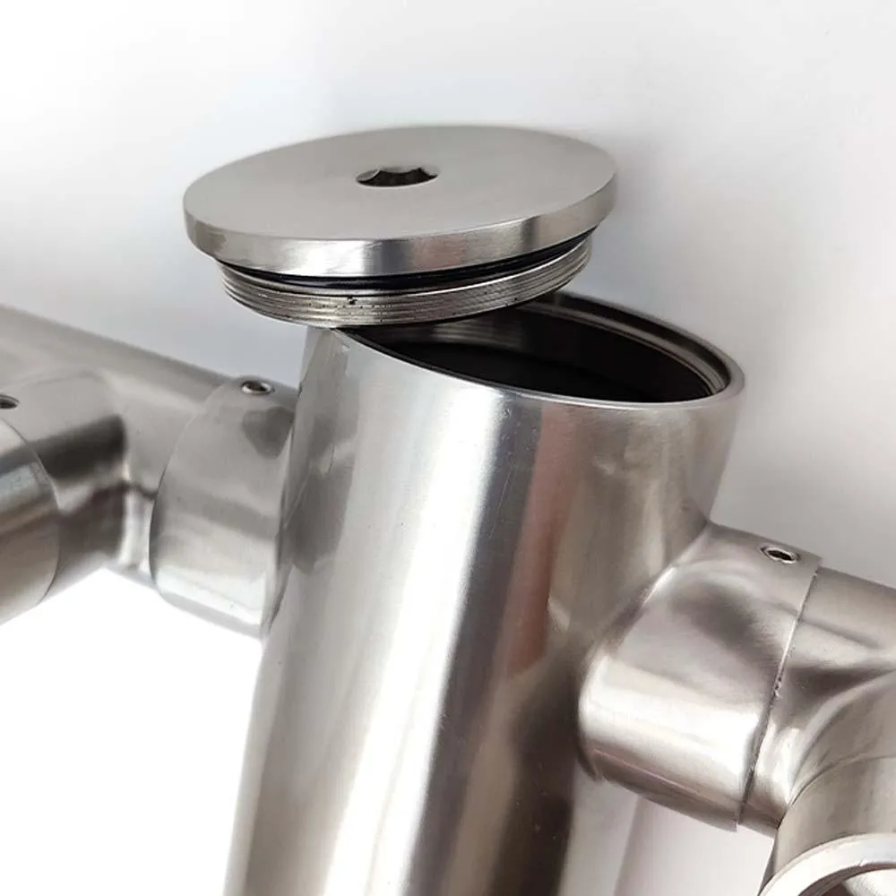 2 Tap - T-Bar Flooded Font - (Stainless Steel)