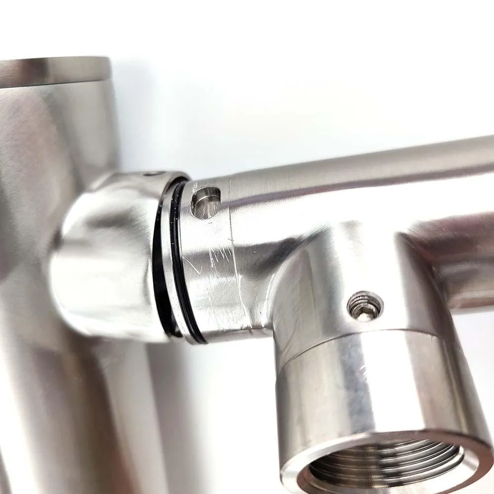 2 Tap - T-Bar Flooded Font - (Stainless Steel)