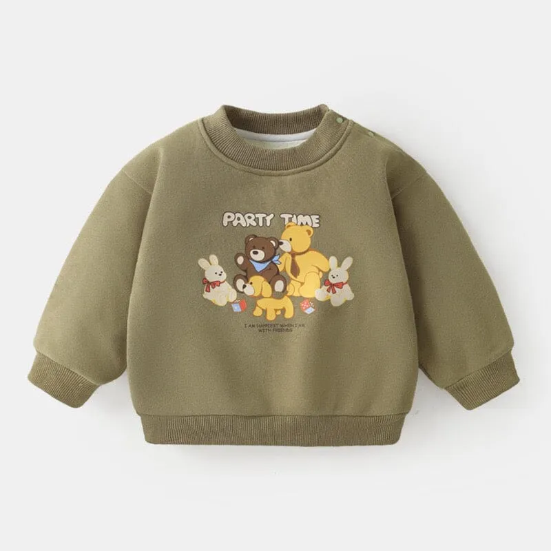 Animal Paradise Plush Sweatshirt