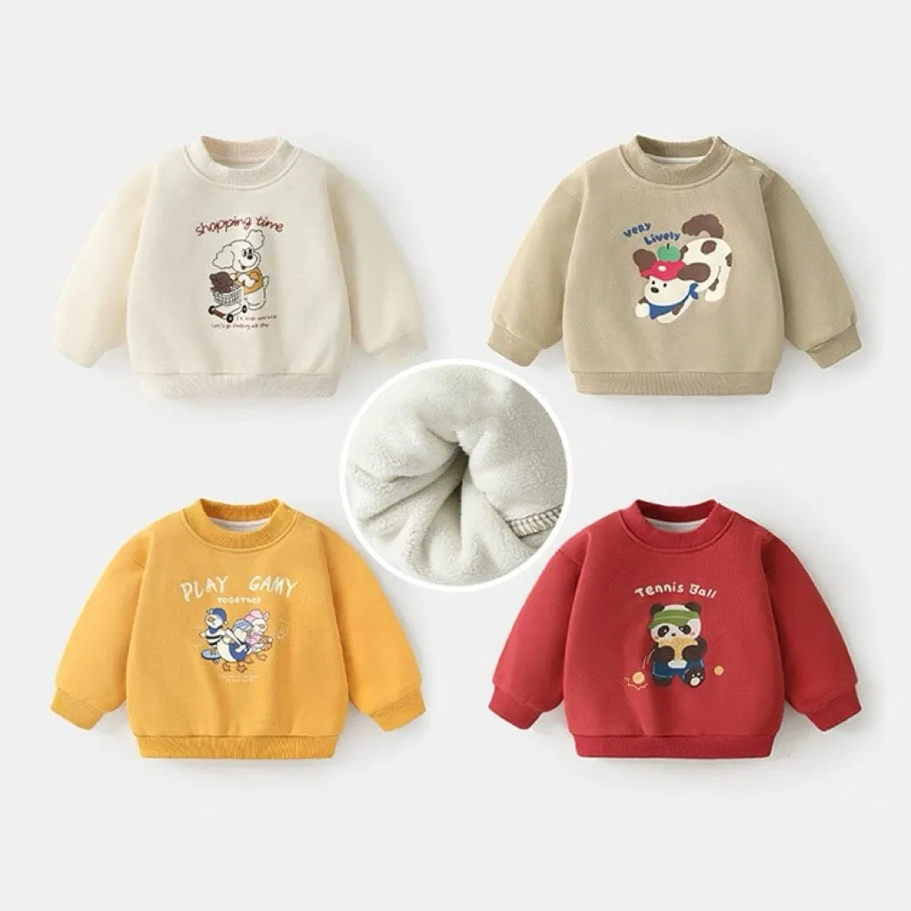 Animal Paradise Plush Sweatshirt