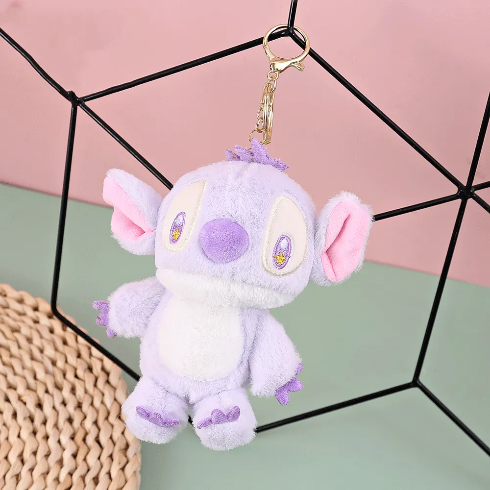 Colorful Stitch Plush Keychain