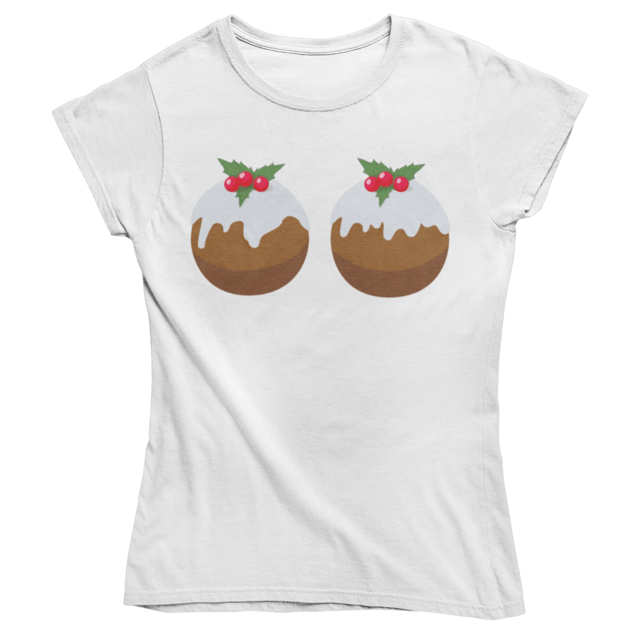 Fun Christmas Puddings T-Shirt for Women