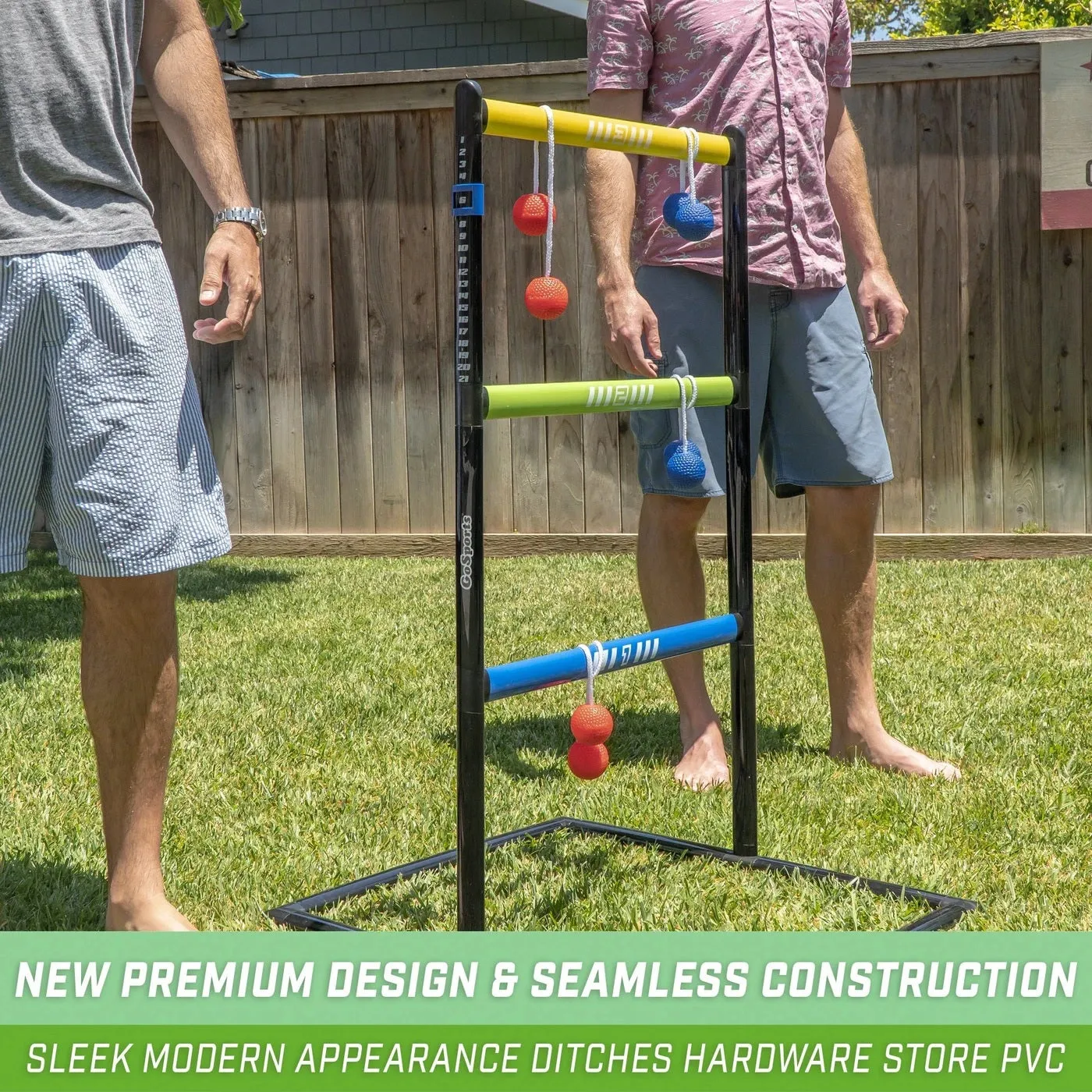 GoSports Pro Grade Ladder Toss Indoor/Outdoor Game Set