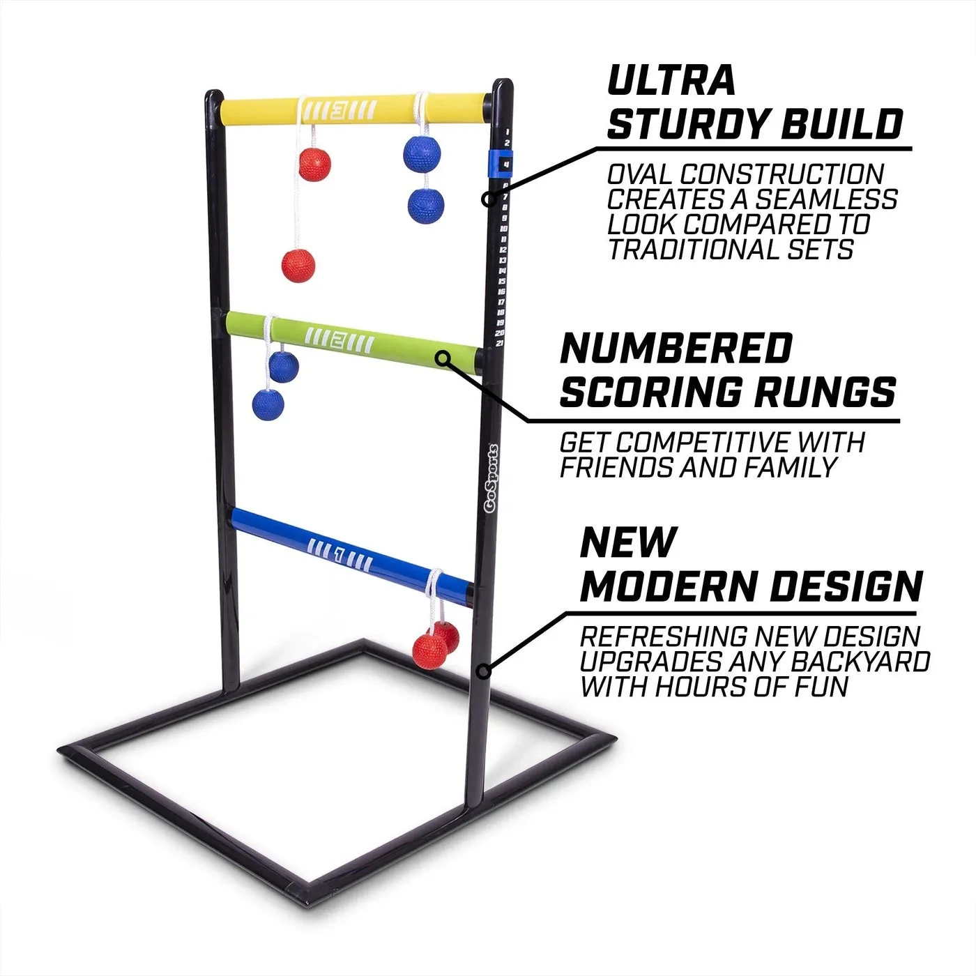 GoSports Pro Grade Ladder Toss Indoor/Outdoor Game Set