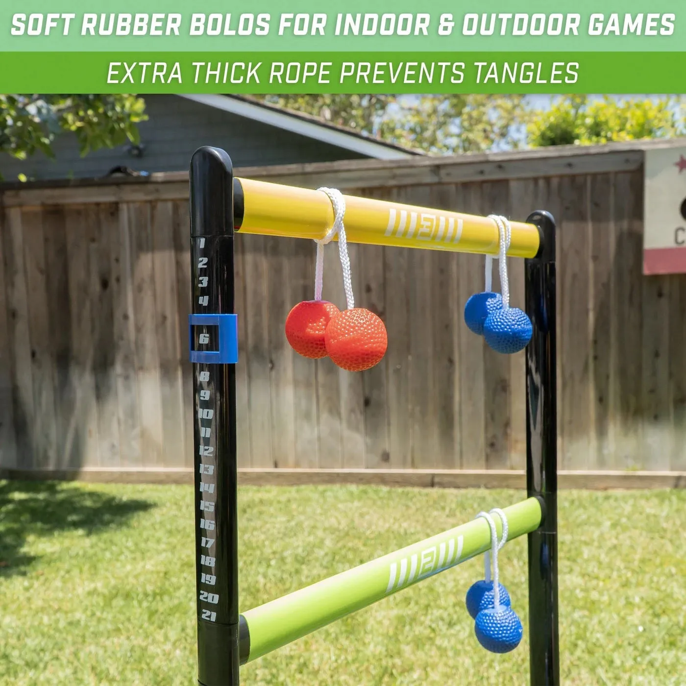 GoSports Pro Grade Ladder Toss Indoor/Outdoor Game Set