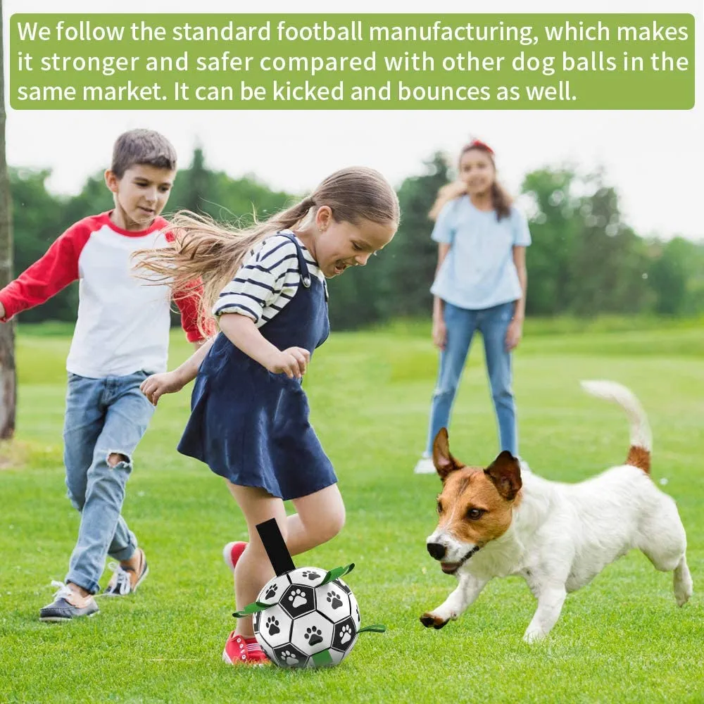 Interactive Dog Football (Soccer) Toy: Fun Training, Chewing & Water Play Accessory for Dogs