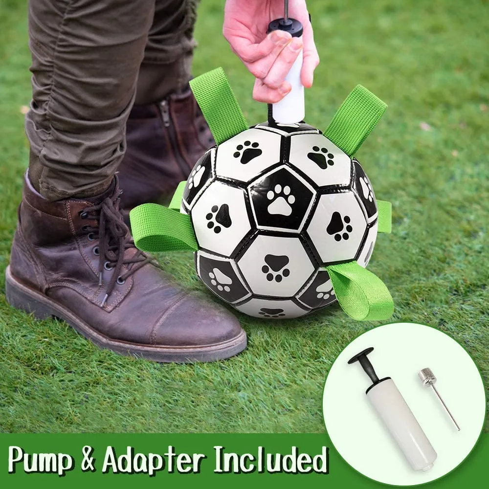 Interactive Dog Football (Soccer) Toy: Fun Training, Chewing & Water Play Accessory for Dogs