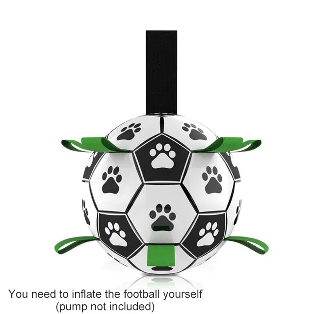 Interactive Dog Football (Soccer) Toy: Fun Training, Chewing & Water Play Accessory for Dogs