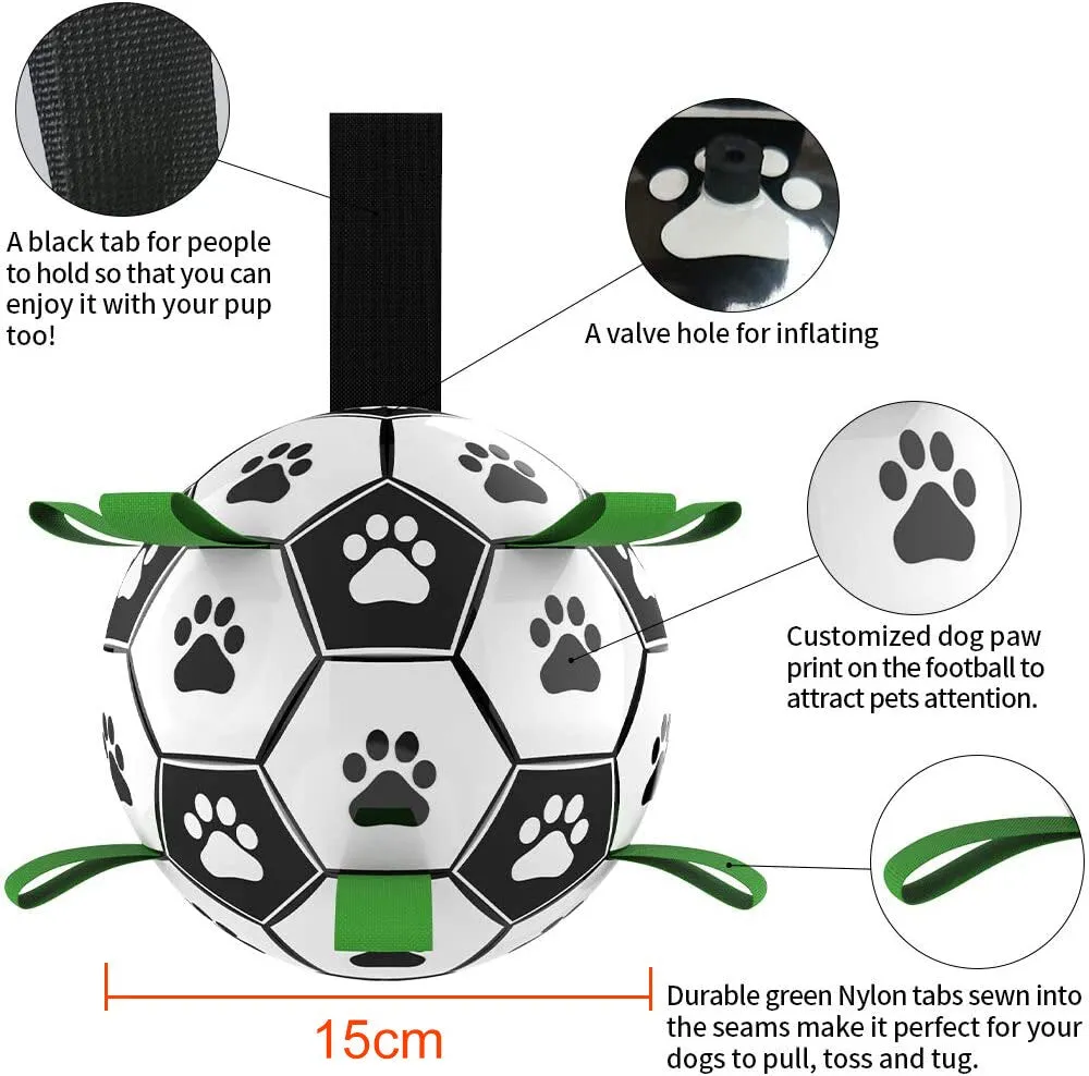Interactive Dog Football (Soccer) Toy: Fun Training, Chewing & Water Play Accessory for Dogs