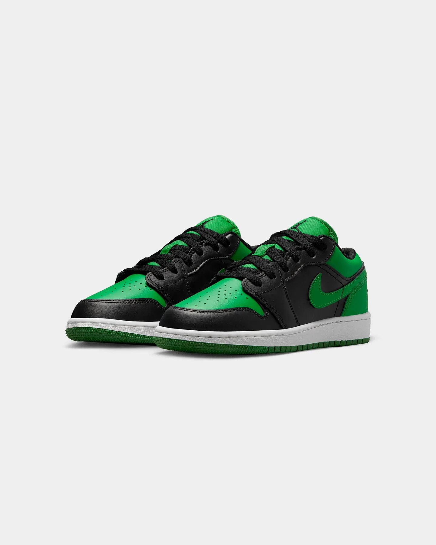 Jordan Kids' Air Jordan 1 Low (GS) Black/Black-Lucky Green