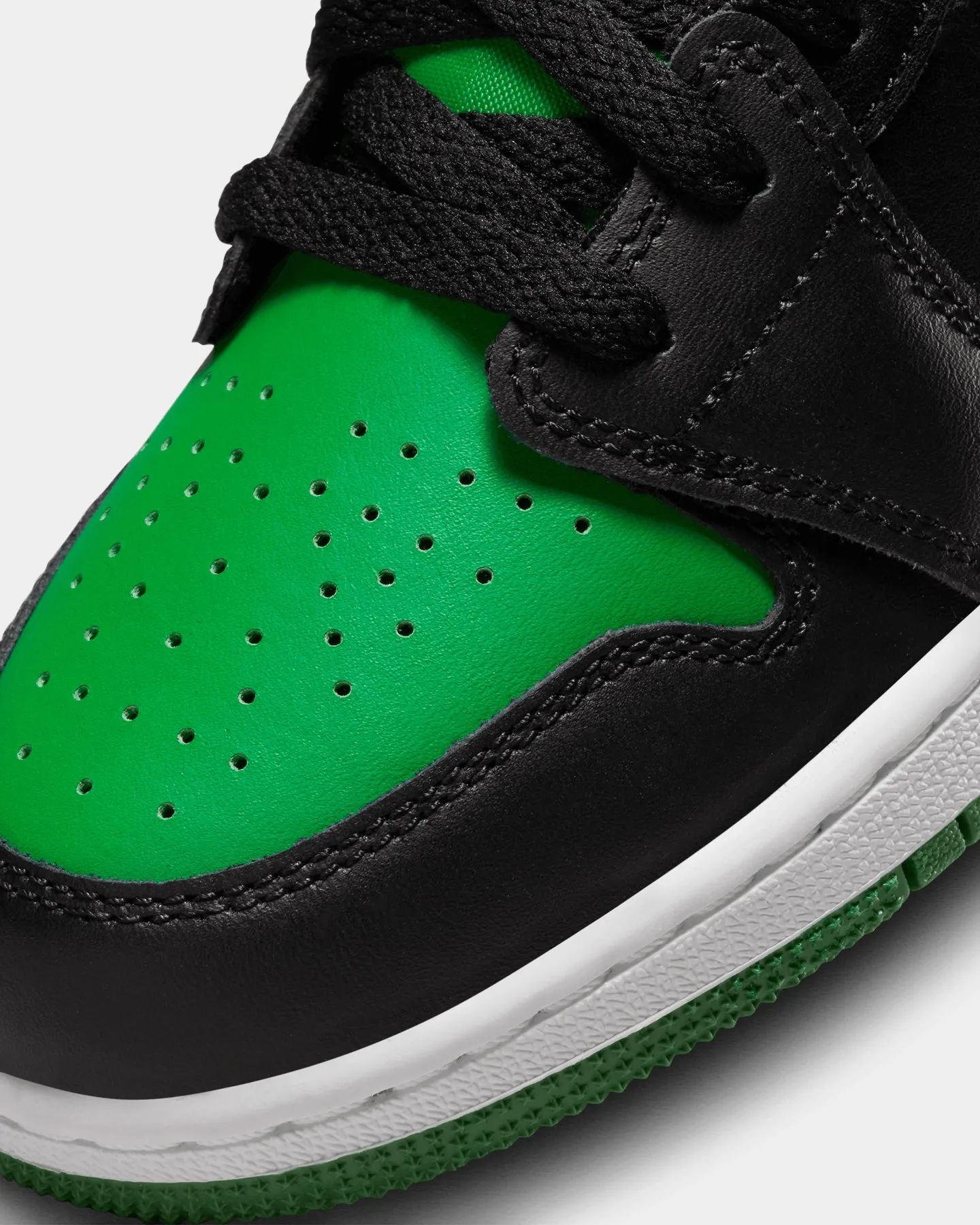 Jordan Kids' Air Jordan 1 Low (GS) Black/Black-Lucky Green