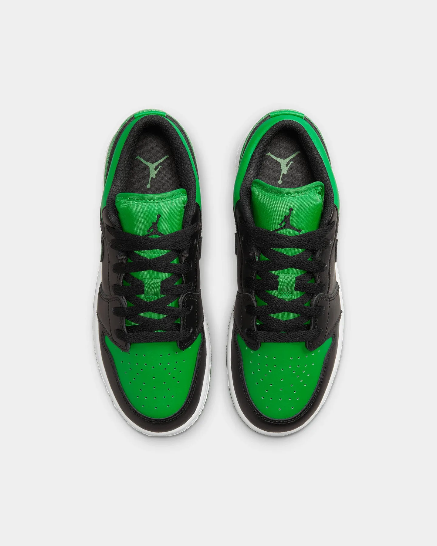 Jordan Kids' Air Jordan 1 Low (GS) Black/Black-Lucky Green