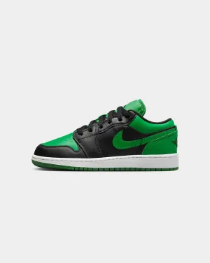 Jordan Kids' Air Jordan 1 Low (GS) Black/Black-Lucky Green