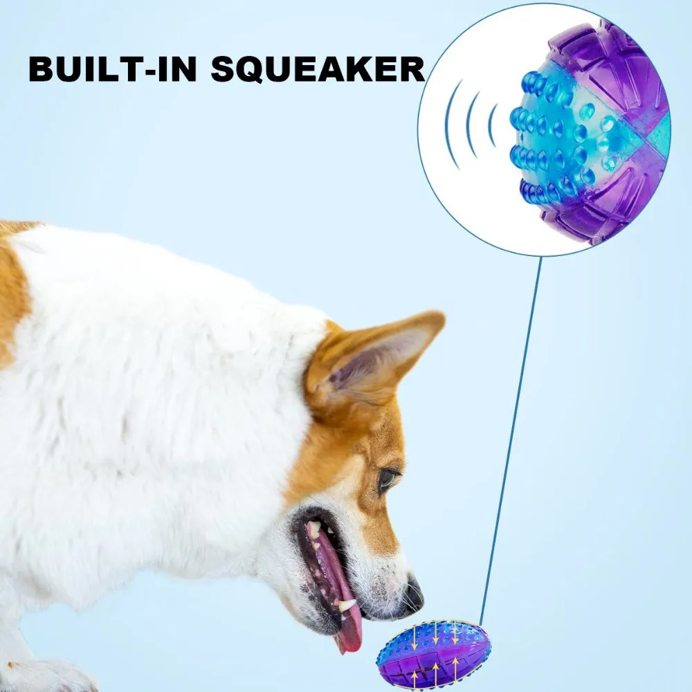 KOHE-VERSARY 8% OFF: GiGwi Squeaky Rugby Ball Dog Toy