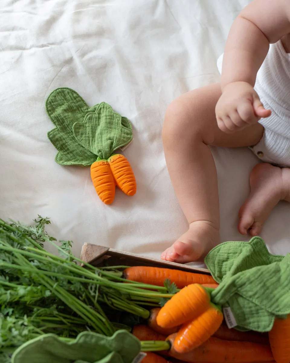 Oli & Carol Cathy the Carrot Mini Doudou Baby Teether