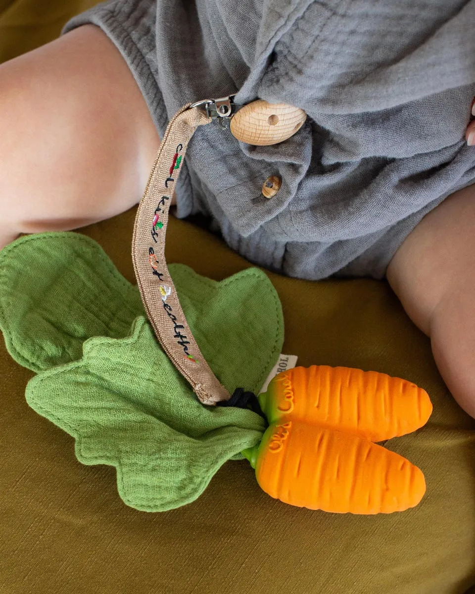 Oli & Carol Cathy the Carrot Mini Doudou Baby Teether