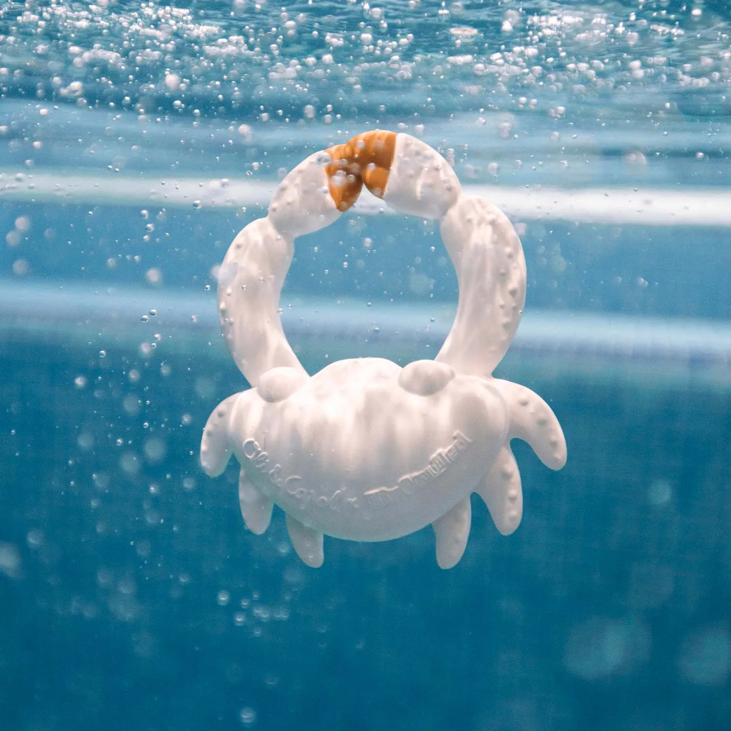 Oli & Carol: Sharon the Crab Big Stuffed Natural Rubber Teether & Bath Toy